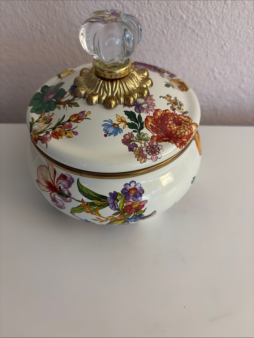 Mackenzie-Childs Flower Market Squashed Pot - Picture 7 of 8